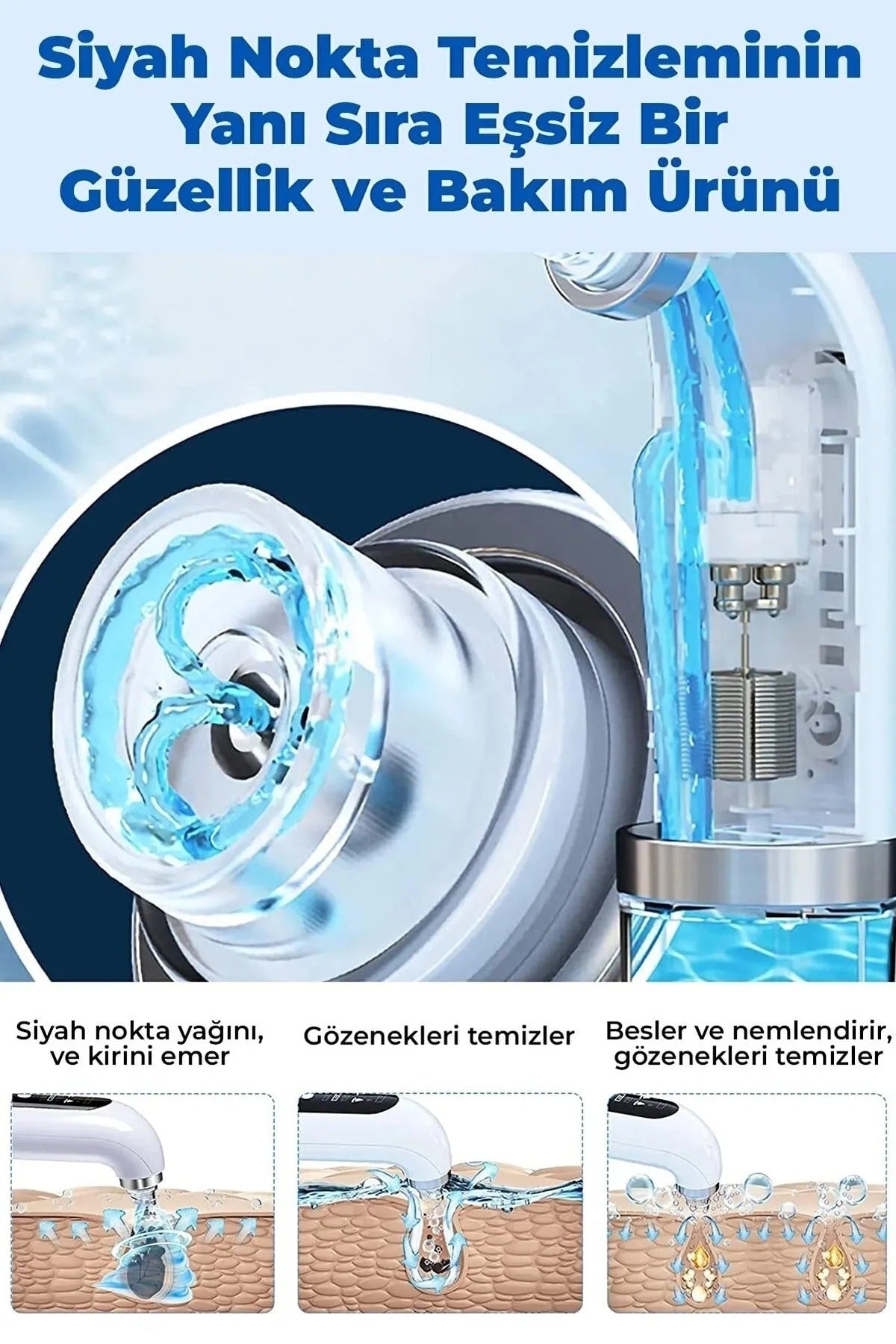 HYDRA Vakum Temizleyici ( 0.8 W Ultra Güçlü Çekim Gücü )