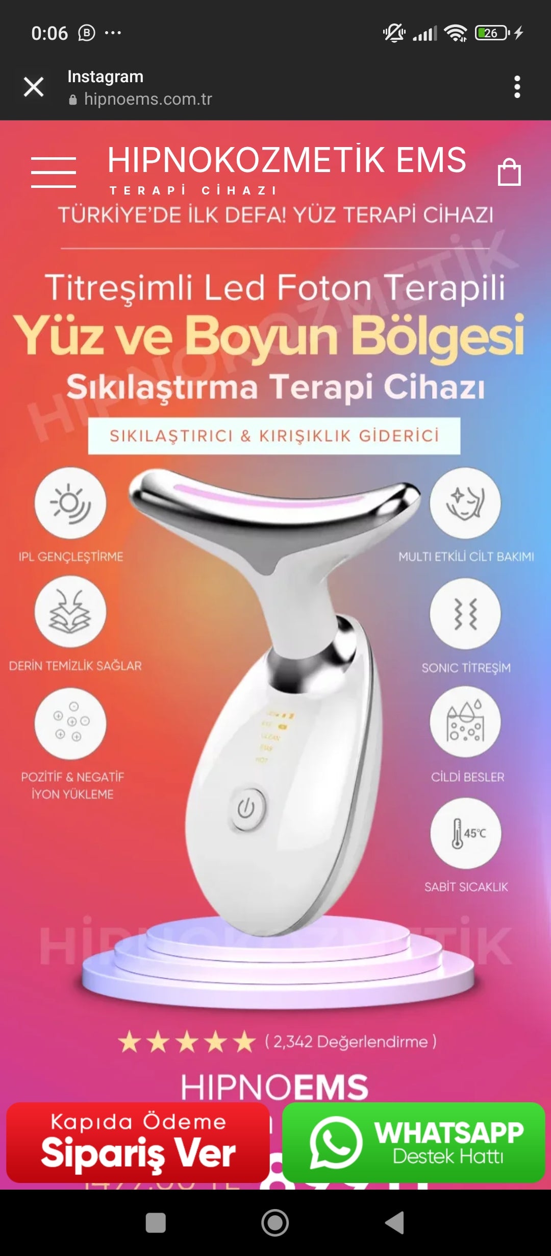HYDRA Vakum + Ems Yüz Sıkılaştırıcı   ( Fırsat Paketi )